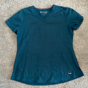 Greys anatomy scrub top Caribbean blue